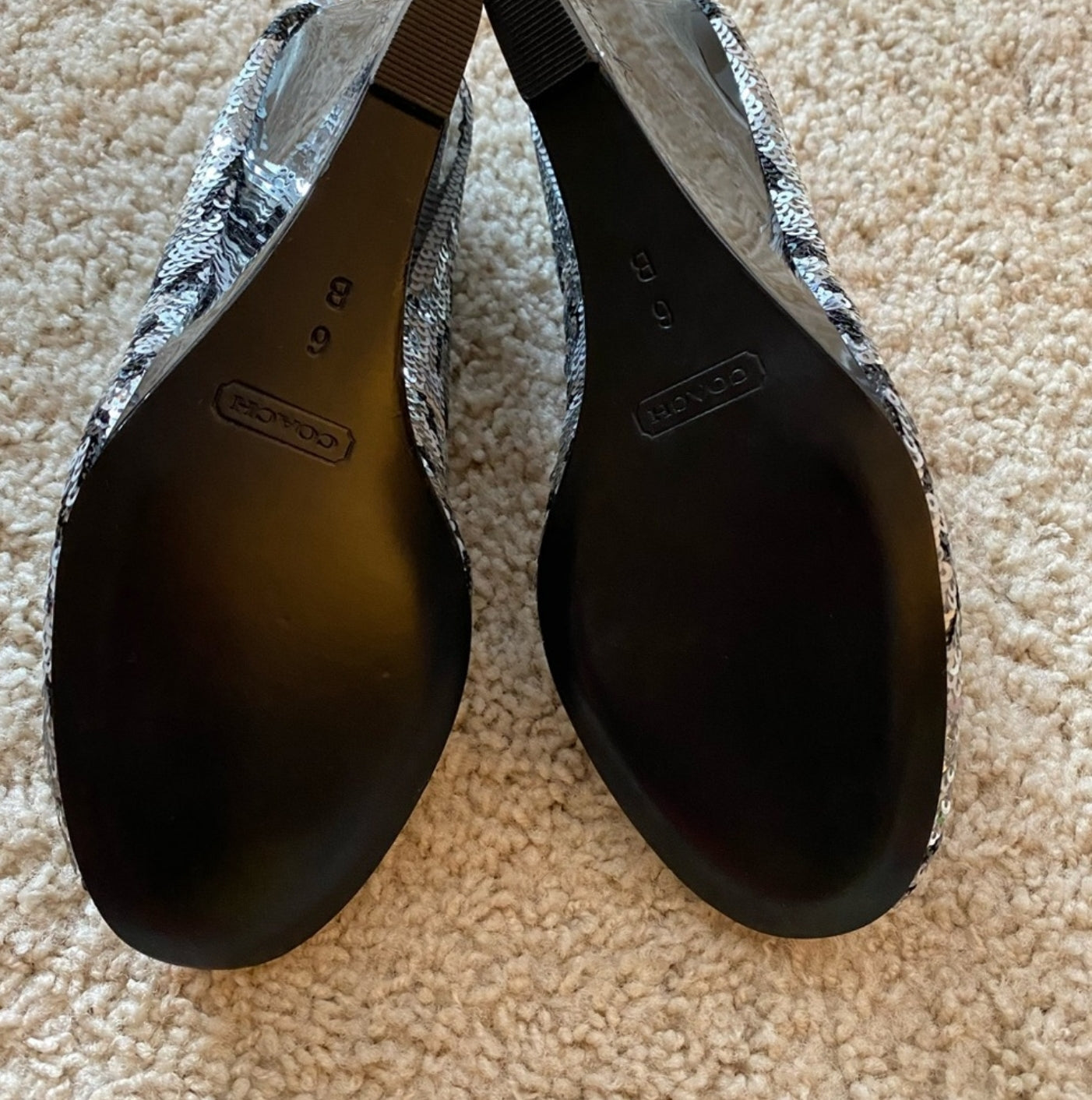 Coach Sequin Wedge Shoes