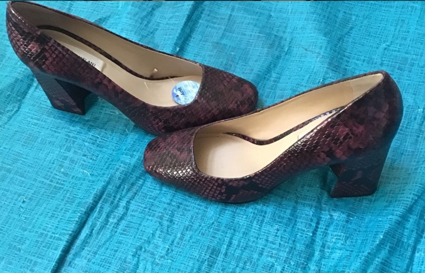 Antonio Melani Burgundy and Black Women Pumps Shoes