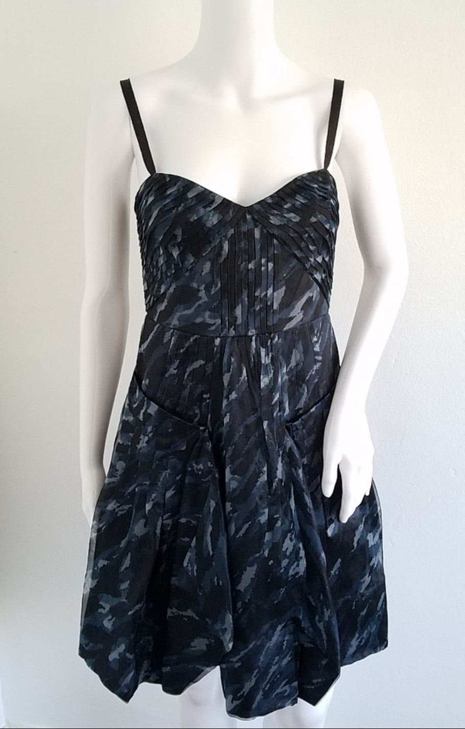 BCBG Max Azria 100% Silk Semi Floral Dress