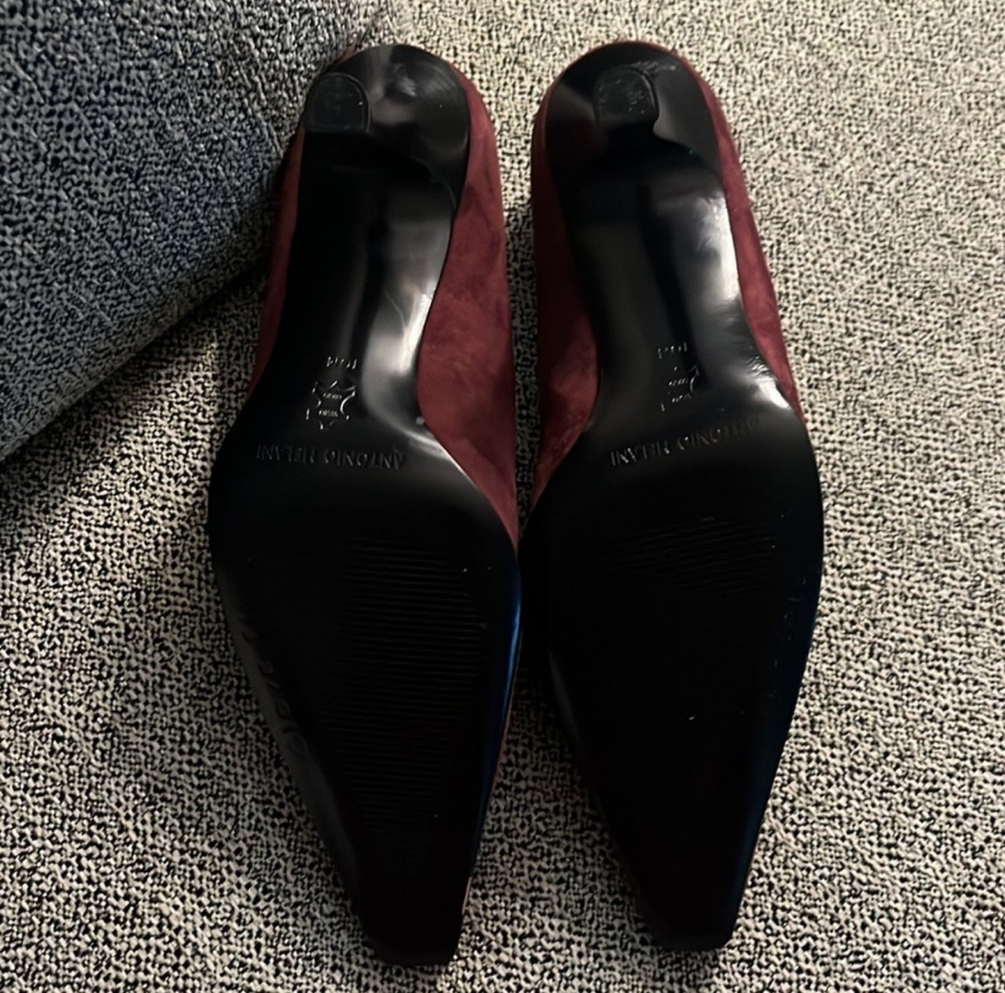 Antonio Melani Burgundy Suede Pumps Shoes