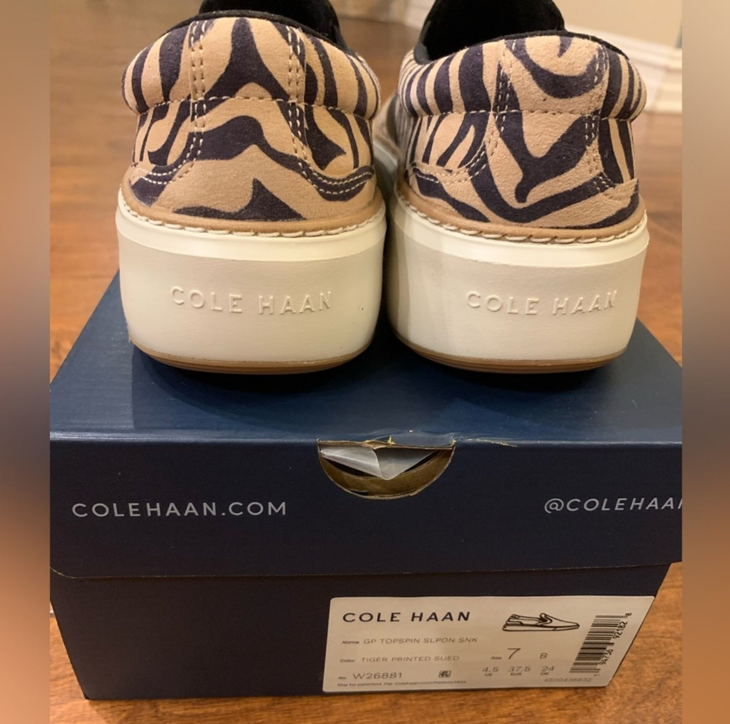 Cole Haan Suede Animal Print Shoes